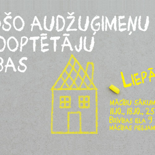 Vēl dažas brīvas vietas dalībai topošo audžuģimeņu un adoptētāju mācībām Liepājā