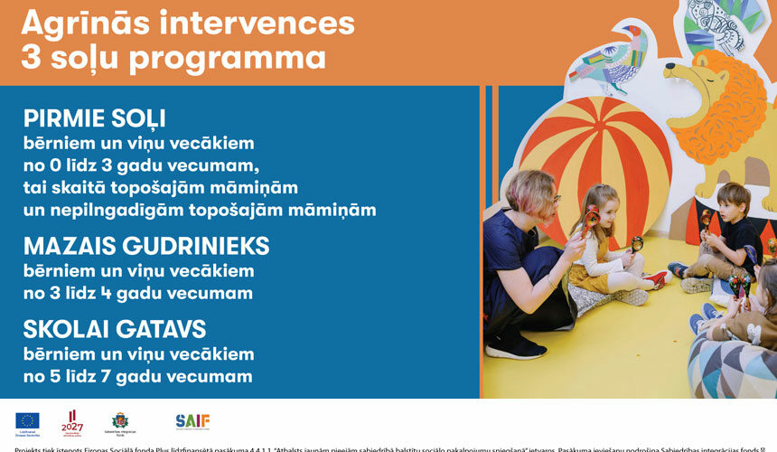 Liepājā īstenos pētījumā balstītu Agrīnās intervences pakalpojumu